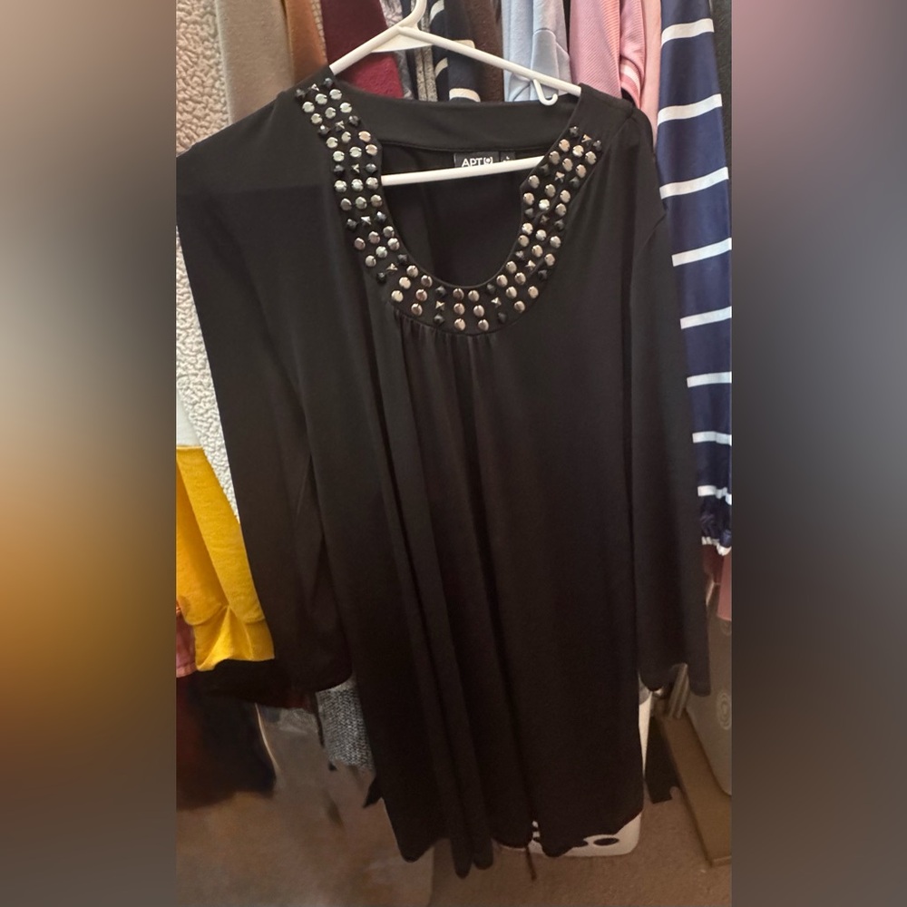 Apt. 9 Black Dress with Studded Accents